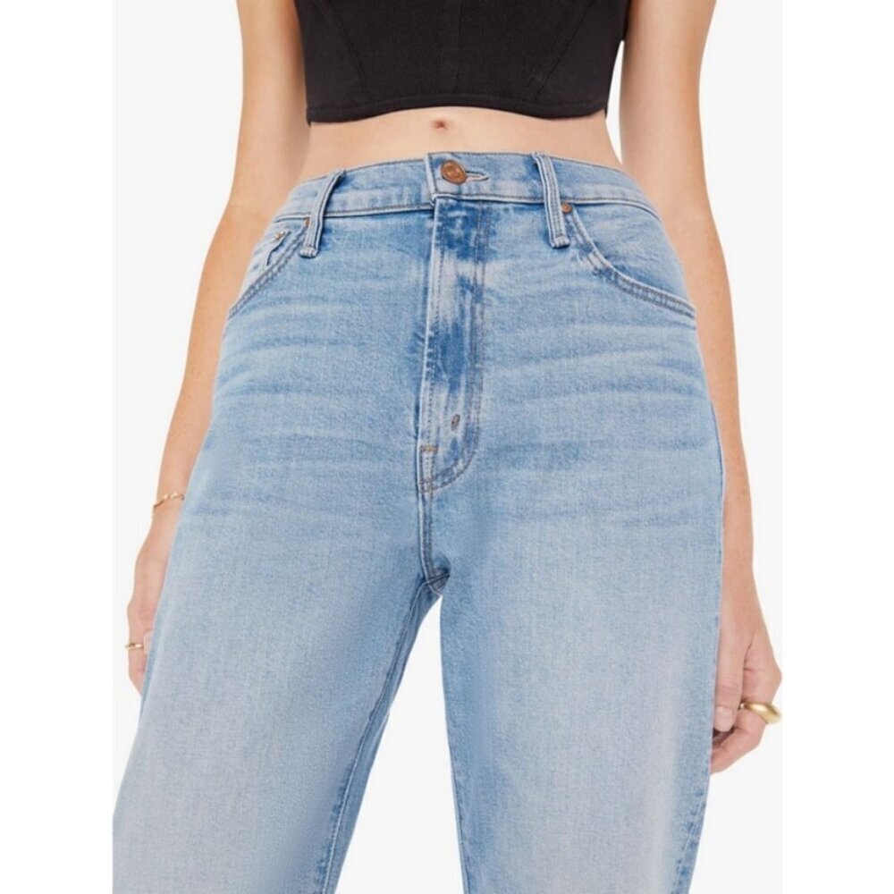 ๐MOTHER๐ Ditcher Zip Flood Jeans ~ Love On The Beat 26 NWT - Picture 5 of 16